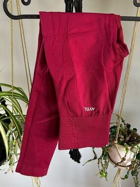ABYL Burgundy Athletic Leggings